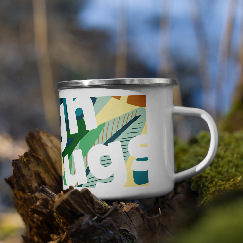 RoughHugs Enamel Mug